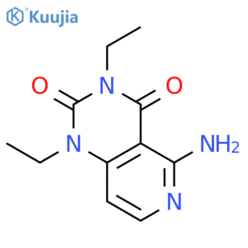 5-amino-1,3-diethylpyrido[4,3-d]pyrimidine-2,4-dione structure