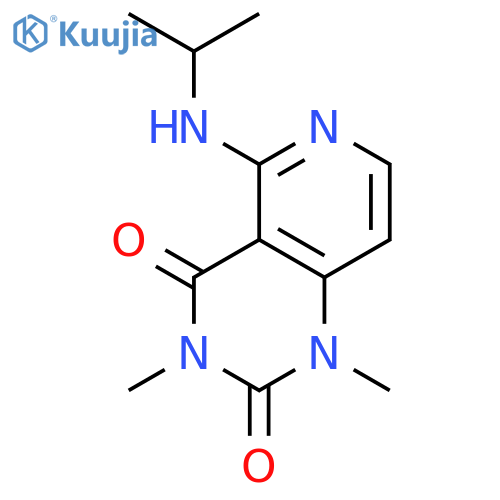 Pyrido[4,3-d]pyrimidine-2,4(1H,3H)-dione,1,3-dimethyl-5-[(1-methylethyl)amino]- structure