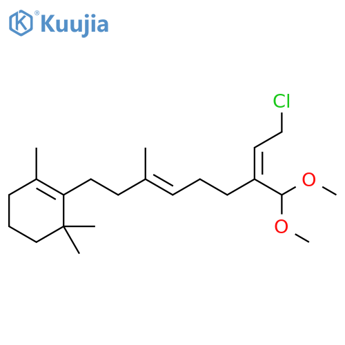 Cyclohexene, 2-[(3E,7Z)-9-chloro-7-(dimethoxymethyl)-3-methyl-3,7-nonadien-1-yl]-1,3,3-trimethyl- structure