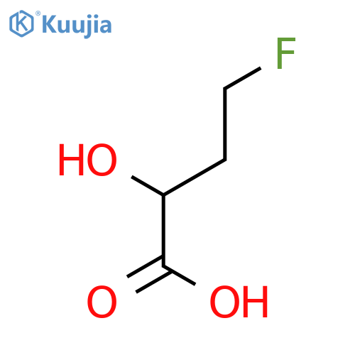 4-fluoro-2-hydroxybutanoic acid structure