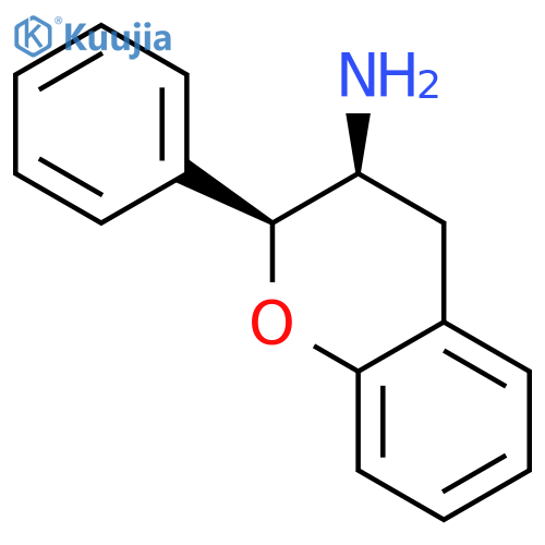 2H-1-BENZOPYRAN-3-AMINE, 3,4-DIHYDRO-2-PHENYL-, CIS- structure
