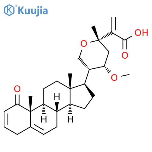 Ergosta-2,5,25(27)-trien-26-oicacid, 21,24-epoxy-22-methoxy-1-oxo-, (22S,24S)- (9CI) structure