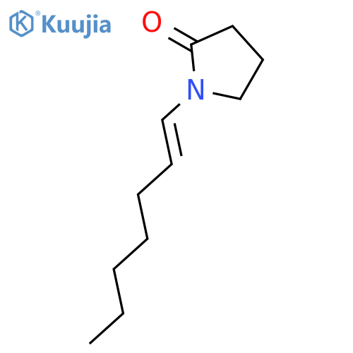 2-PYRROLIDINONE, 1-(1E)-1-HEPTENYL- structure