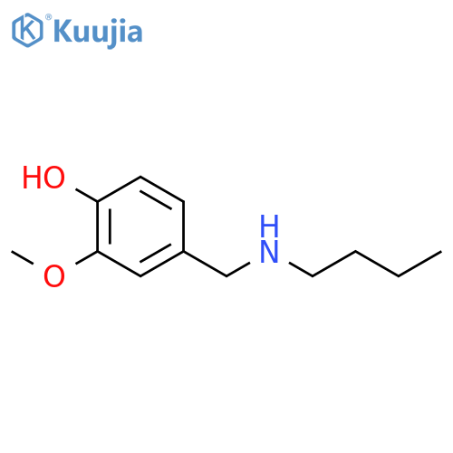 4-(butylaminomethyl)-2-methoxyphenol structure