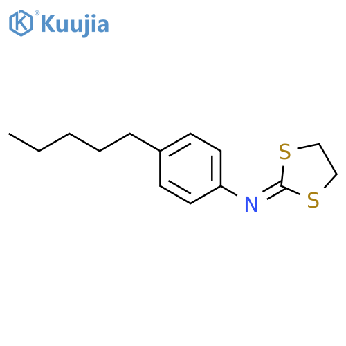 N-(4-pentylphenyl)-1,3-dithiolan-2-imine structure