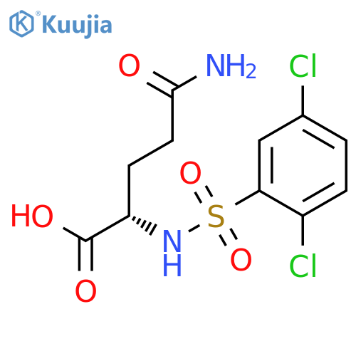 L-Glutamine, N2-[(2,5-dichlorophenyl)sulfonyl]- structure