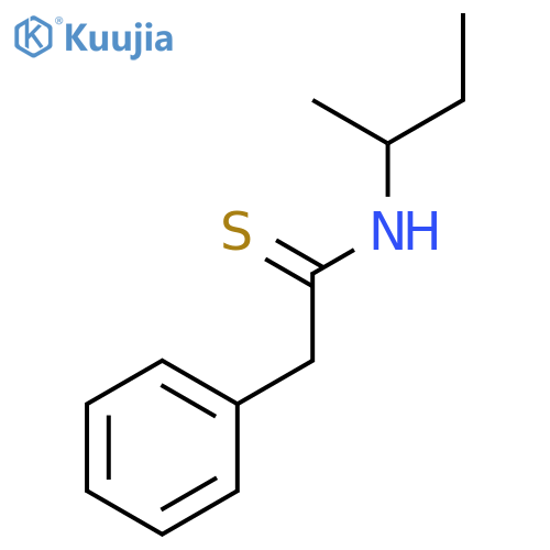 N-butan-2-yl-2-phenylethanethioamide structure