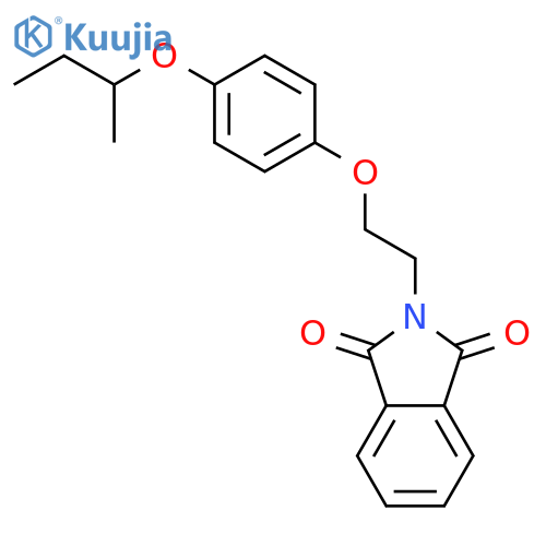 1H-Isoindole-1,3(2H)-dione, 2-[2-[4-(1-methylpropoxy)phenoxy]ethyl]- structure