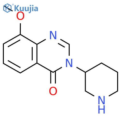8-methoxy-3-(piperidin-3-yl)-3,4-dihydroquinazolin-4-one structure