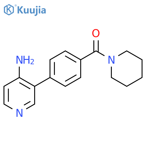 (4-(4-Aminopyridin-3-yl)phenyl)(piperidin-1-yl)methanone structure