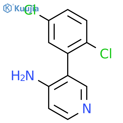 3-(2,5-Dichlorophenyl)pyridin-4-amine structure