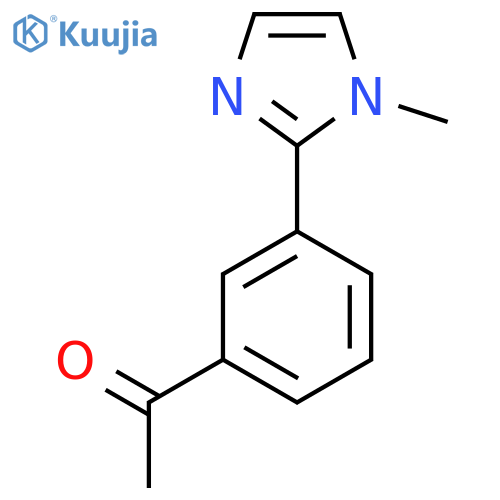 1-[3-(1-Methyl-1H-imidazol-2-yl)phenyl]ethan-1-one structure