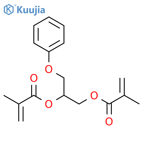 2-Propenoic acid, 2-methyl-, 1-(phenoxymethyl)-1,2-ethanediyl ester (9CI) structure