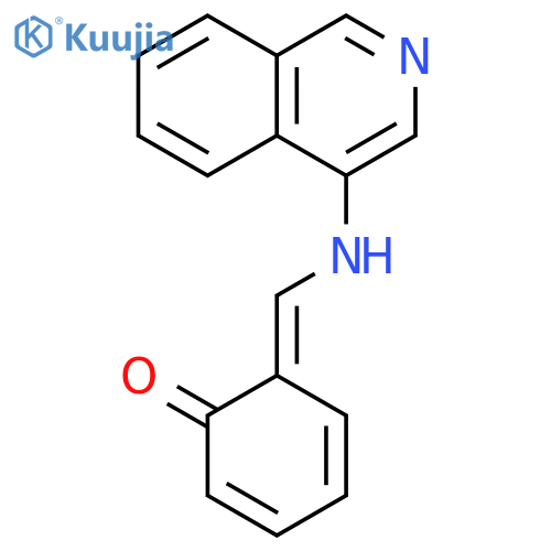6-[(isoquinolin-4-ylamino)methylidene]cyclohexa-2,4-dien-1-one structure