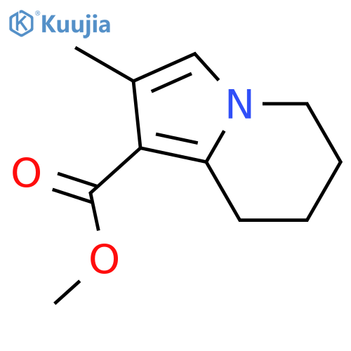 5,6,7,8-tetrahydro-2-methyl-1-Indolizinecarboxylic acid methyl ester structure