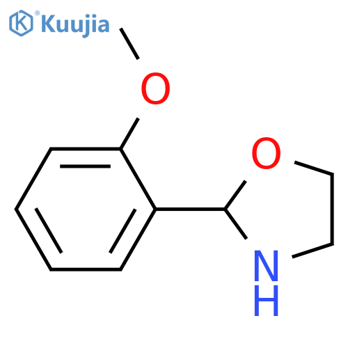 Oxazolidine, 2-(2-methoxyphenyl)- structure