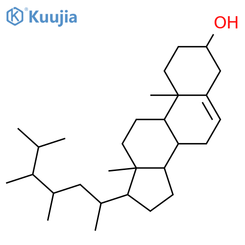 23,24-Dimethylcholest-5-en-3-ol; (3β,23R,24R)-form structure