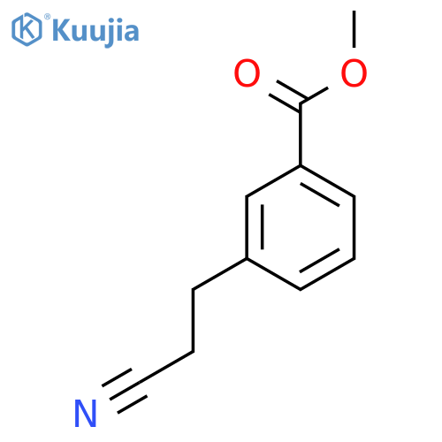 Methyl 3-(2-cyanoethyl)benzoate structure