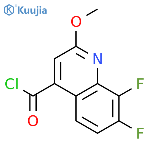 4-Quinolinecarbonyl chloride, 7,8-difluoro-2-methoxy- structure