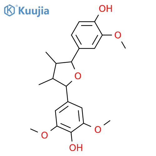 Phenol,2,6-dimethoxy-4-[(2R,3R,4R,5R)-tetrahydro-5-(4-hydroxy-3-methoxyphenyl)-3,4-dimethyl-2-furanyl]-,rel-(+)- structure