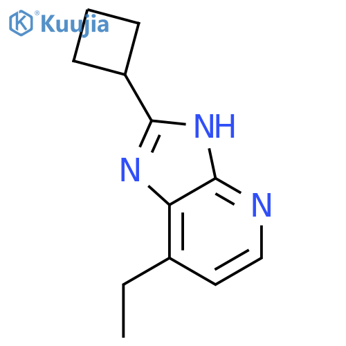 2-cyclobutyl-7-ethyl-3H-Imidazo[4,5-b]pyridine structure