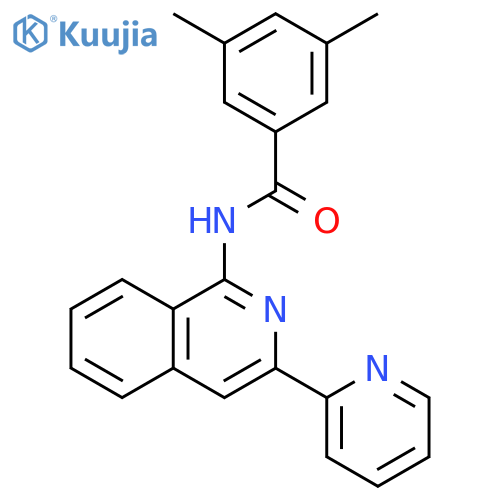 Benzamide, 3,5-dimethyl-N-[3-(2-pyridinyl)-1-isoquinolinyl]- structure