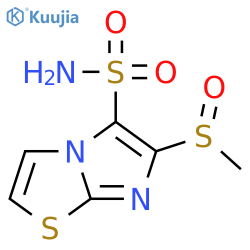 Imidazo[2,1-b]thiazole-5-sulfonamide, 6-(methylsulfinyl)- structure