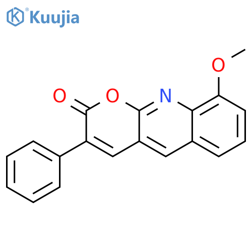 2H-Pyrano[2,3-b]quinolin-2-one, 9-methoxy-3-phenyl- structure