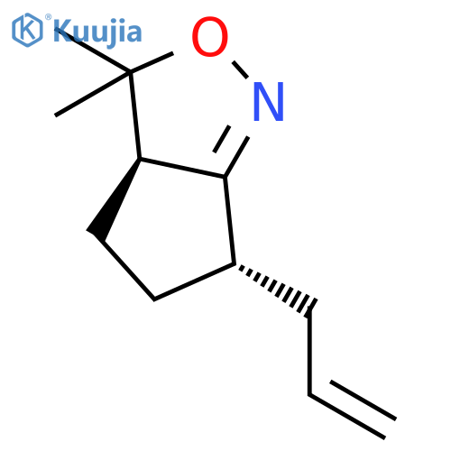 3H-Cyclopent[c]isoxazole, 3a,4,5,6-tetrahydro-3,3-dimethyl-6-(2-propenyl)-, cis- structure