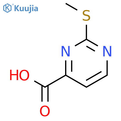 2-(methylsulfanyl)pyrimidine-4-carboxylic acid structure