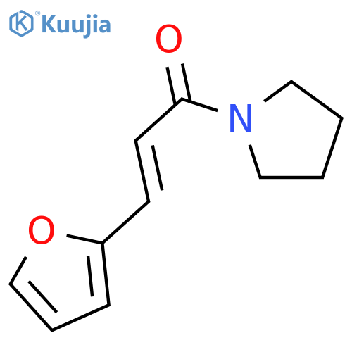 Pyrrolidine, 1-[(2E)-3-(2-furanyl)-1-oxo-2-propenyl]- structure