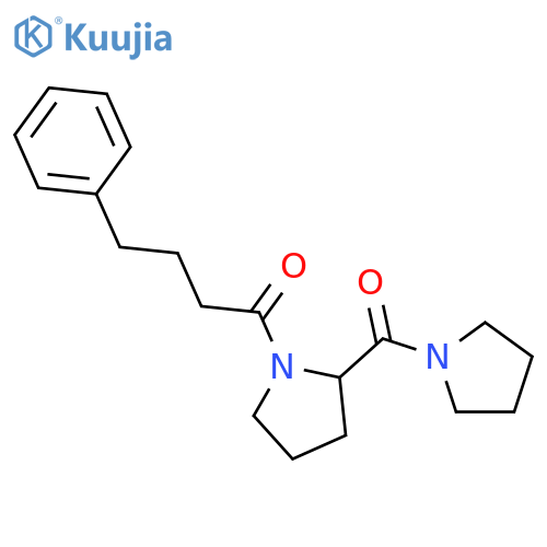 1-Butanone,4-phenyl-1-[(2S)-2-(1-pyrrolidinylcarbonyl)-1-pyrrolidinyl]- structure