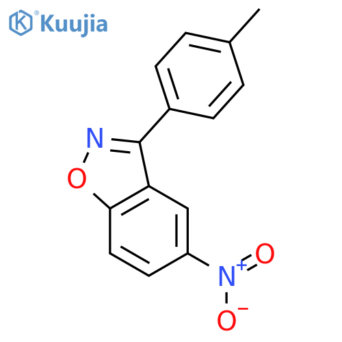 5-Nitro-3-(p-tolyl)benzo[d]isoxazole structure