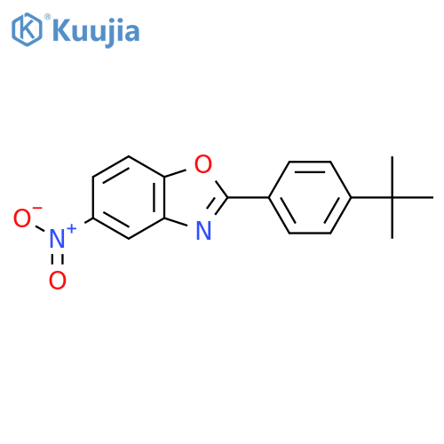 Benzoxazole, 2-[4-(1,1-dimethylethyl)phenyl]-5-nitro- structure