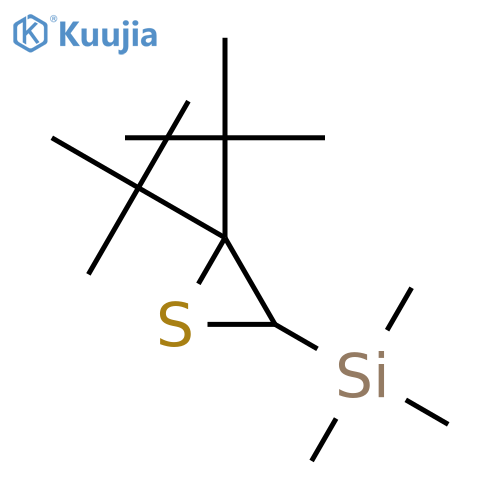 Silane, [3,3-bis(1,1-dimethylethyl)thiiranyl]trimethyl- structure