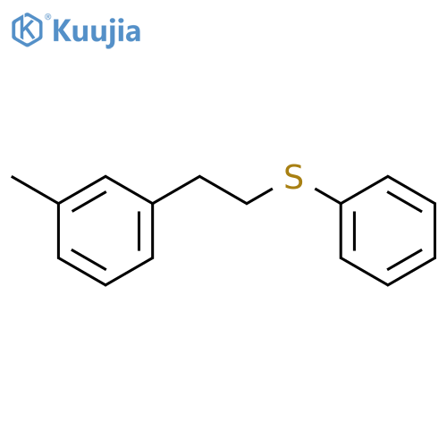 1-methyl-3-(2-phenylsulfanylethyl)benzene structure