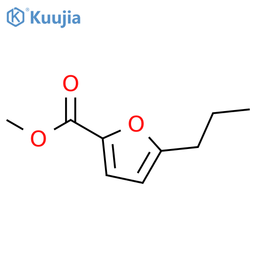 2-Furancarboxylic acid, 5-propyl-, methyl ester structure