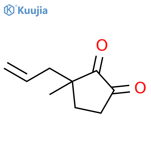 1,2-Cyclopentanedione, 3-methyl-3-(2-propenyl)- structure