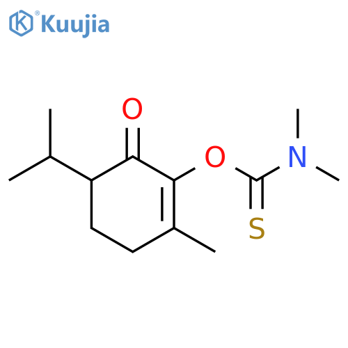 Carbamothioic acid, dimethyl-, O-[2-methyl-5-(1-methylethyl)-6-oxo-1-cyclohexen-1-yl] ester (9CI) structure