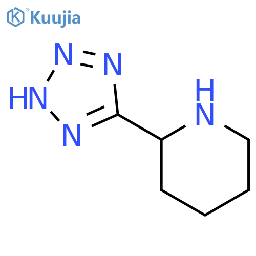 2-(1H-1,2,3,4-tetrazol-5-yl)piperidine structure