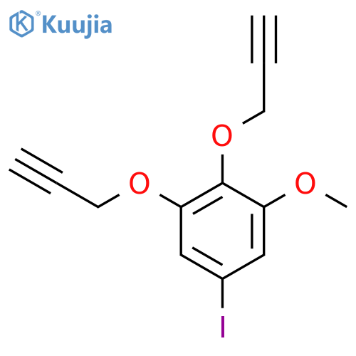 Benzene, 5-iodo-1-methoxy-2,3-bis(2-propynyloxy)- structure