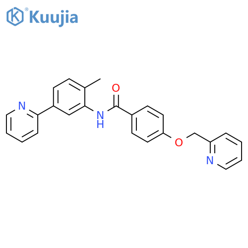 N-(2-methyl-5-pyridin-2-ylphenyl)-4-(pyridin-2-ylmethoxy)benzamide structure