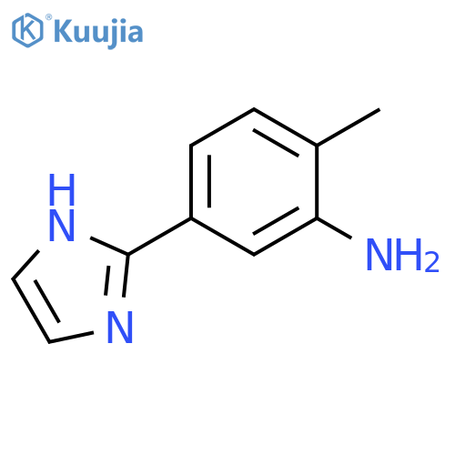 5-(1H-imidazol-2-yl)-2-methylaniline structure