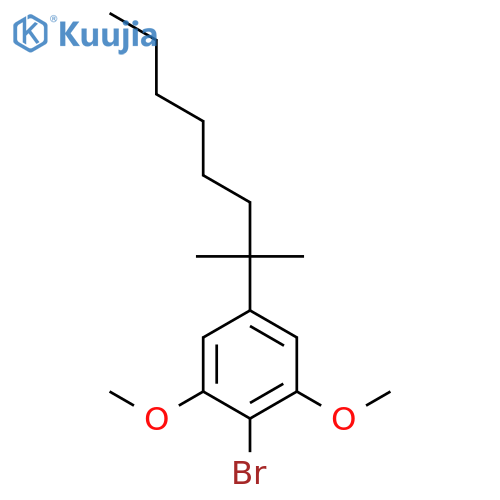 Benzene, 2-bromo-5-(1,1-dimethylheptyl)-1,3-dimethoxy- structure