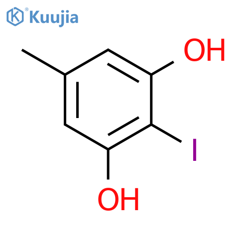 2-IODO-5-METHYLBENZENE-1,3-DIOL structure