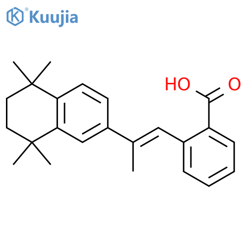 Benzoic acid,2-[(1E)-2-(5,6,7,8-tetrahydro-5,5,8,8-tetramethyl-2-naphthalenyl)-1-propen-1-yl]- structure