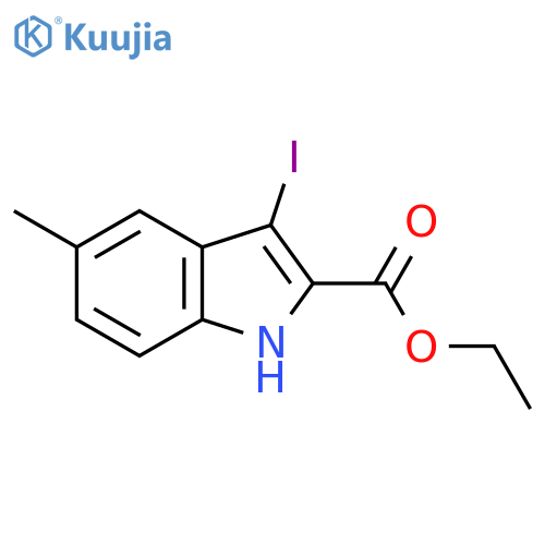 Ethyl 3-iodo-5-methyl-1H-indole-2-carboxylate structure