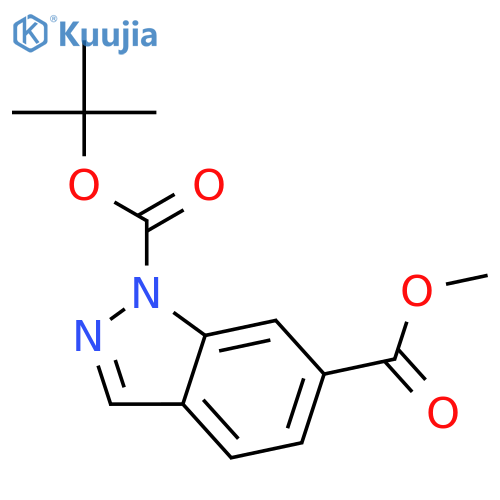 1-Tert-Butyl 6-methyl 1H-indazole-1,6-dicarboxylate structure