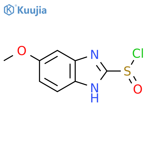 6-methoxy-1H-benzimidazole-2-sulfinyl chloride structure