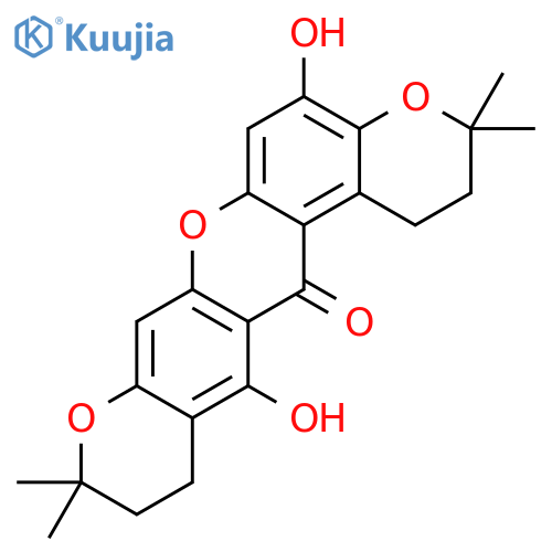 10H-Dipyrano[3,2-a:2',3'-i]xanthen-14(1H)-one,2,3,11,12-tetrahydro-5,13-dihydroxy-3,3,10,10-tetramethyl- structure